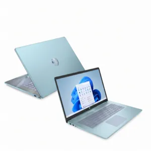 מחשב נייד צבע תכלת עמוק HP 17-CN3255DS | Intel N200 | 128GB SSD | 4GB RAM | 17.3" 1600x900 | TOUCHSCREEN | Win11 | Backlit Keyboard |